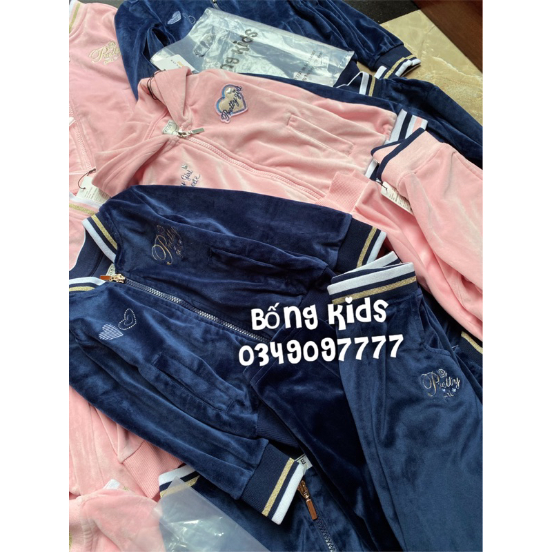 Bộ Nhung Bé Gái Pretty Girl MELON