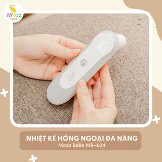 Nhiệt kế hồng ngoại đa năng Moaz bebe MB024 đo tai đo trán đo nhiệt độ phòng, vật