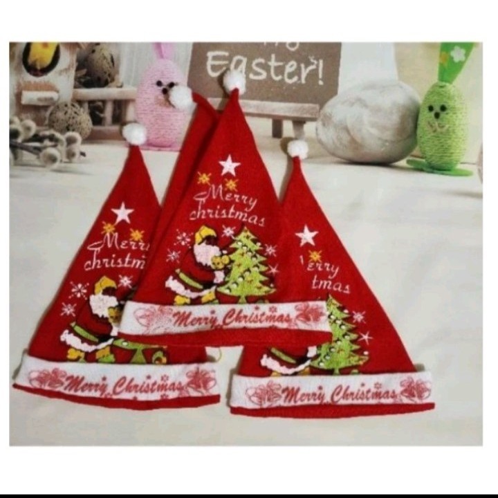 Sỉ mũ noel cho bé và người lớn vải nhung mềm mịn, nón ông già noel hóa trang giáng sinh