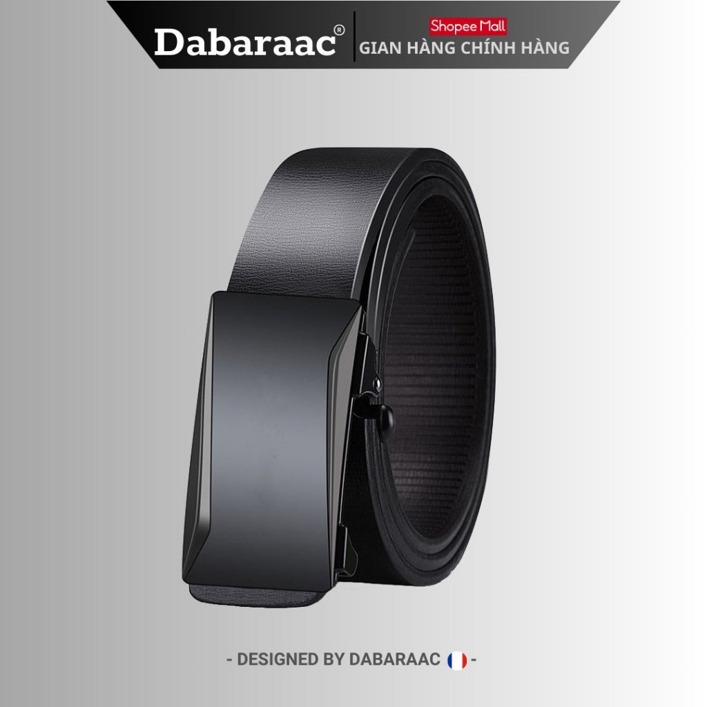 Thắt lưng nam Dabaraac da cao cấp khóa kim loại tự động không gỉ - Cam kết 1 đổi 1 bảo hành 12 tháng TL57