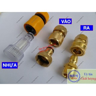 Bộ khớp nối nhanh đầu vào - đầu ra máy rửa xe áp lực cao - phụ kiện máy rửa xe