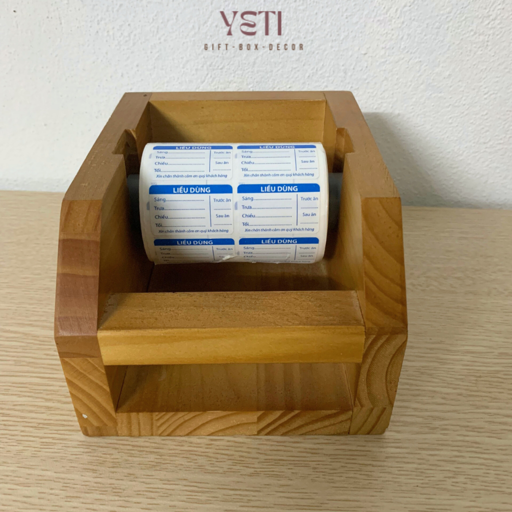 Kệ gỗ để tem chia liều, hộp gỗ để tem, hộp đựng cuộn tem