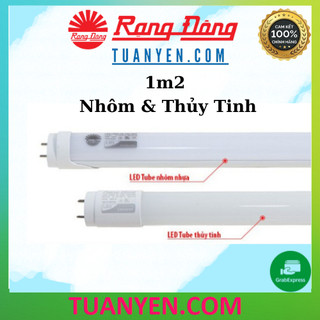 Bóng đèn led tuýp Rạng Đông T8 1m2 công suất 20W bóng thủy tinh, ánh sáng trắng - Hàng chính hãng