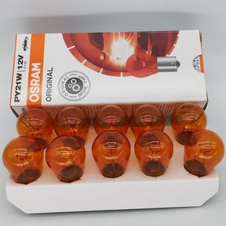 Bóng đèn xi nhan chân cài màu vàng osram py21w 12v / excelite hàn quốc py21w 24v