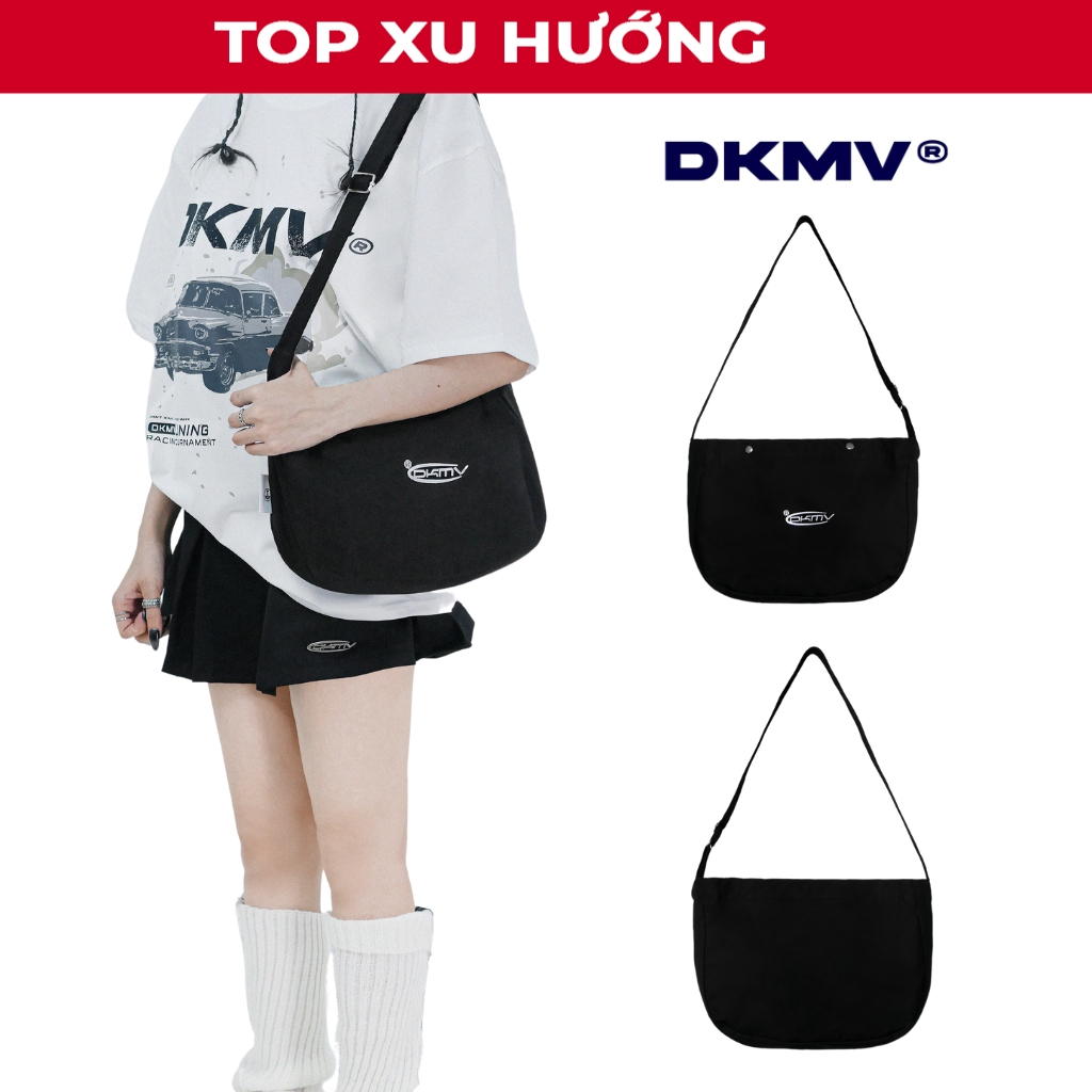 Túi đeo chéo Logo DKMV Black Logo Canvas Bag| K-B02 & KB30