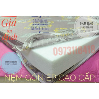 Nệm Gòn Ép/Bông Ép Gấp 3 Cao Cấp Size 1m6,1m8 x 2m độ dày 3 phân được gấp làm 3 miếng