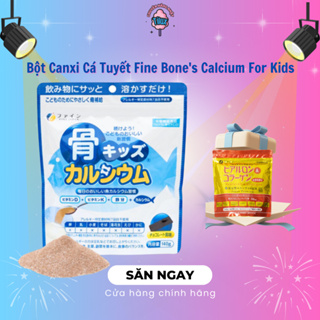 Bột Canxi Cá Tuyết Fine Bone s Calcium For Kids Gói 140G Bổ Sung Canxi