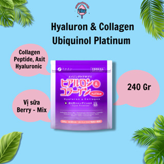 Bột Uống Hyaluron & Collagen + Ubiquinol Platinum Hạn Chế Lão Hóa Da