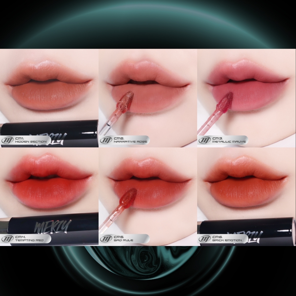 Son Kem Lì, Mịn Mượt Nhẹ Môi, Bền Màu Merzy Cyber Mellow Tint 4g