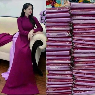Vải may áo dài cao cấp vải silk lụa màu ( khổ 1m55)