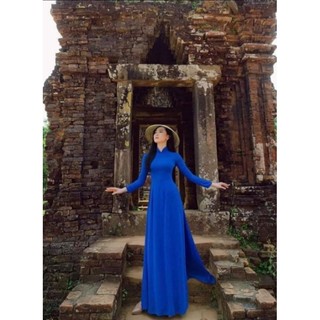 Vải may áo dài cao cấp vải silk lụa màu ( khổ 1m55)