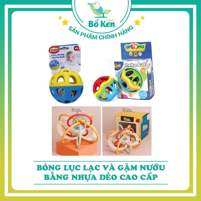 Shop Bố Ken Bóng Lục Lạc, Gặm Nướu Bằng Nhựa Dẻo Cao Cấp: Giúp Trẻ Cầm Nắm, Gặm, Lật Lẫy [100% Chính Hãng]