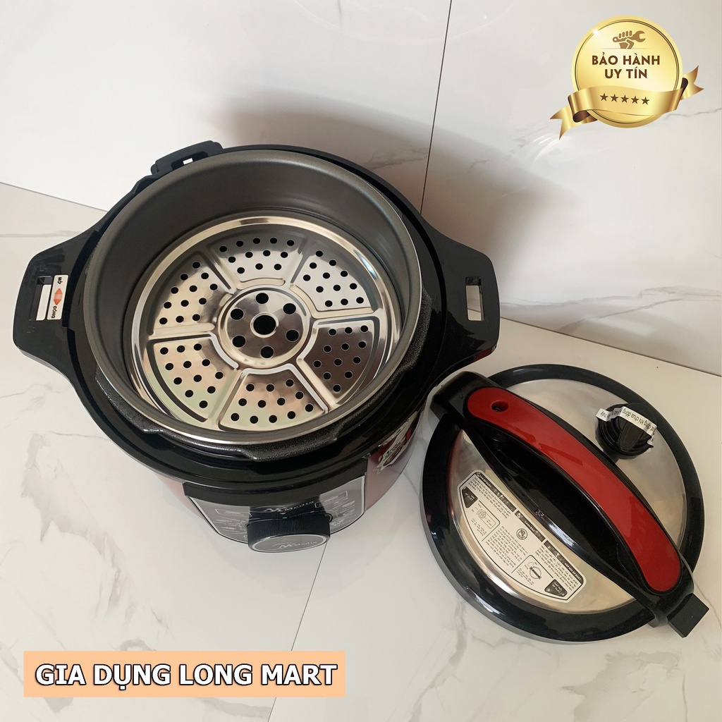 Nồi Áp Suất Điện Đa Năng 6L NK Media MD-EPC6860 / 1000W 🎁 Tặng vỉ hấp cách thuỷ, Bảo hành chính hãng 12 tháng