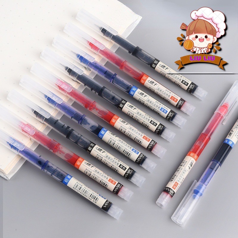 Siêu Phẩm - Bút Mực Gel Dạng Lỏng Đầu Kim Lăn Thẳng 0.5mm Đơn Giản Nhanh Khô Sức Chứa Lớn | BigBuy360 - bigbuy360.vn