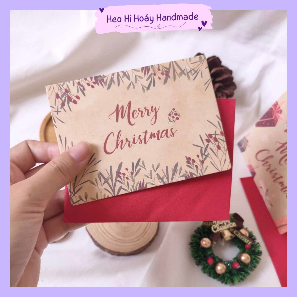 Thiệp Giáng sinh, thiệp 3D noel, Merry Christmas Card