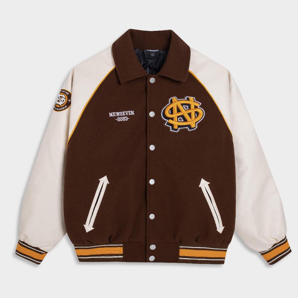 Áo Khoác Varsity NEWSEVEN Color Block AKVS.272