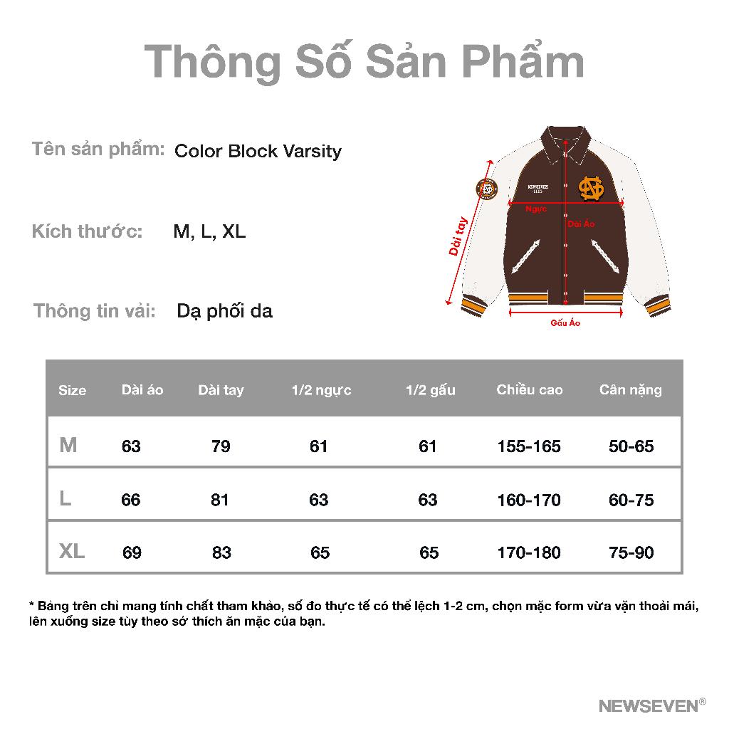 Áo Khoác Varsity NEWSEVEN Color Block AKVS.272