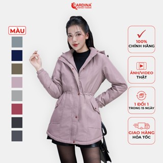 Áo parka nữ CARDINA lót lông cừu cao cấp cản gió giữ nhiệt siêu ấm 3PKF01