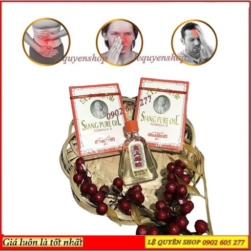 Dầu Ông Già Nước Trắng SIANG PURE 3cc Thái Lan