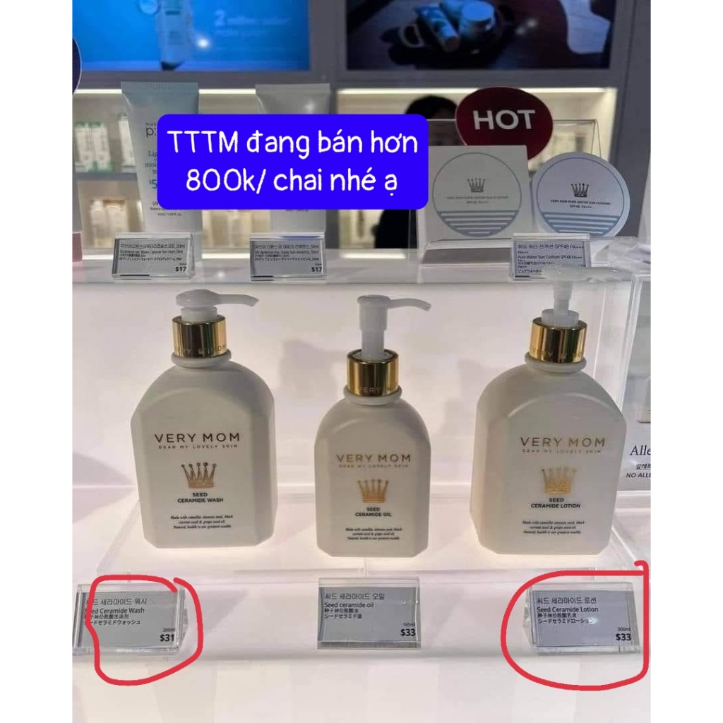 Set sữa tắm và dưỡng thể Very Mom 300ml