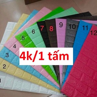 Xốp dán tường Giả gạch 3D GIÁ RẺ bóng đẹp, keo chắc chắn đủ màu