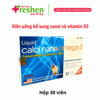 Liquid Calci nano omega 3 phòng ngừa loãng sương, phát triền chiều cao