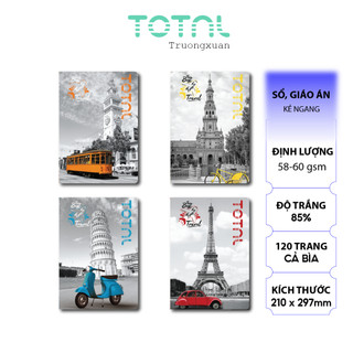 Sổ World Explore kẻ ngang Total - 120 trang.Mã:GA13