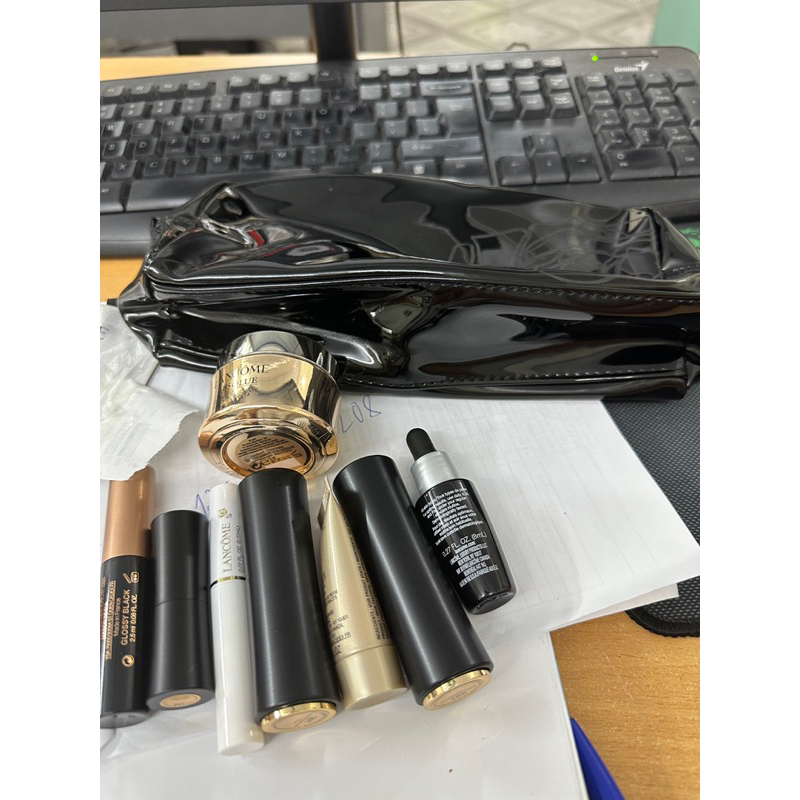 Túi đựng Mỹ phẩm Lancome da bóng