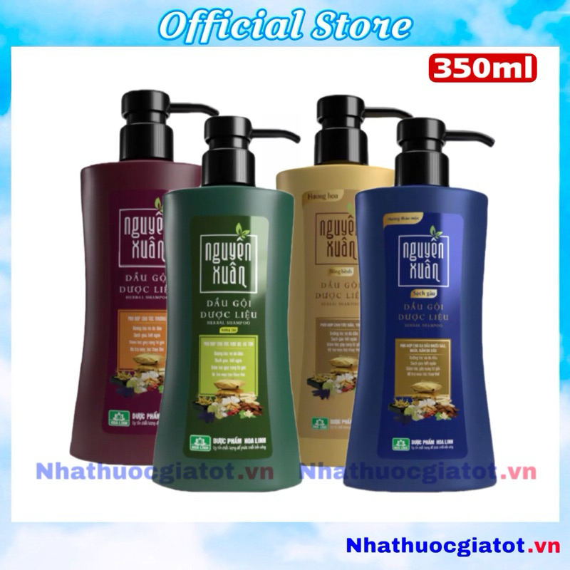 Dầu Gội Dược Liệu Nguyên Xuân Chai Khổng Lồ 350ml Siêu Tiết Kiệm