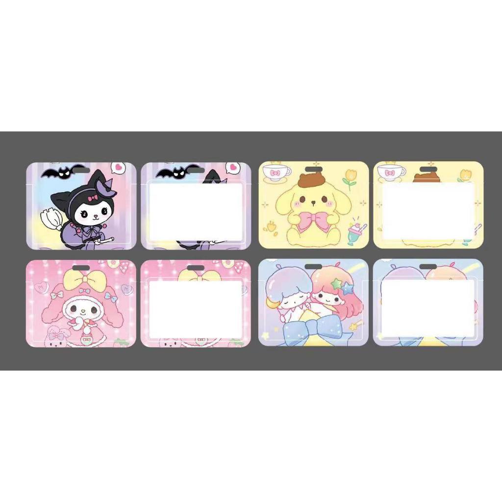 Dây Đeo Thẻ Tên Ngang Tự Cân Bằng Kẹp Giữ Thẻ Hoạt Hình Kuromi