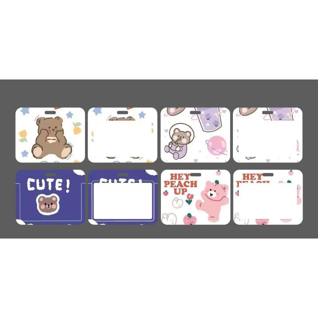 Dây Đeo Thẻ Tên Ngang Tự Cân Bằng Kẹp Giữ Thẻ Hoạt Hình Kuromi