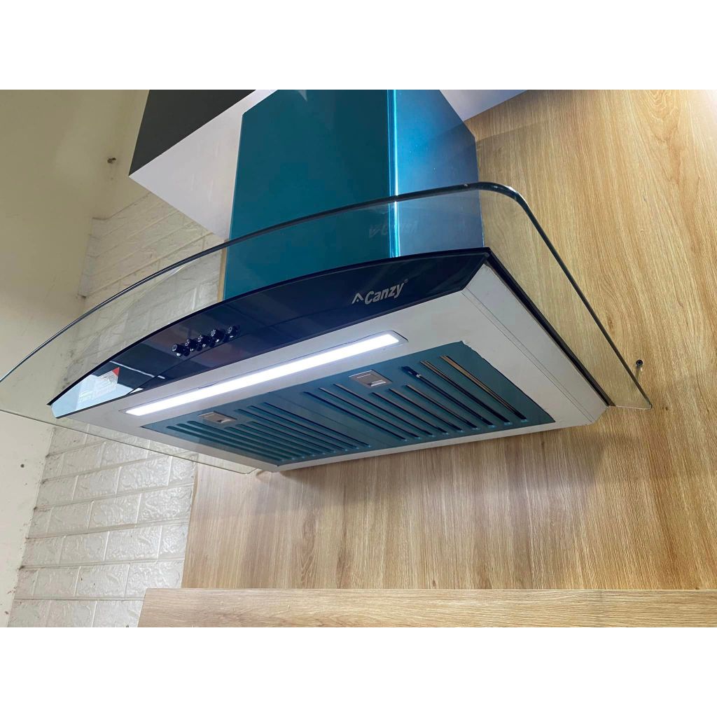Máy hút mùi Canzy CZ SB07E Hút mùi kính cong công suất lớn, êm. máy hút khói nhà bếp. máy hút mùi nhà bếp chính hãng