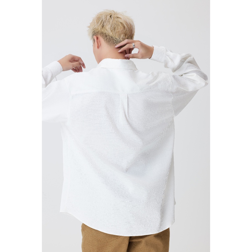 Áo sơ mi nam  dáng oversized vải không nhăn mặc công sở, đi chơi | Jager Shirt | Secodee
