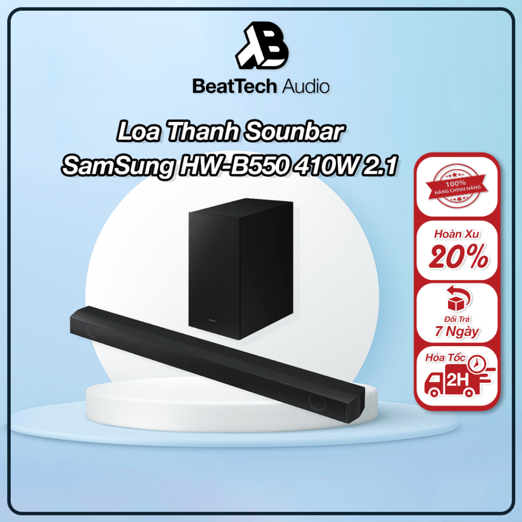 Loa thanh Samsung HW-B550 2.1ch 410W hàng chính hãng bảo hành 12 tháng
