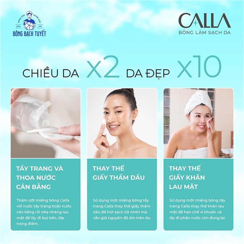 BÔNG TẨY TRANG CALLA CÁC LOẠI