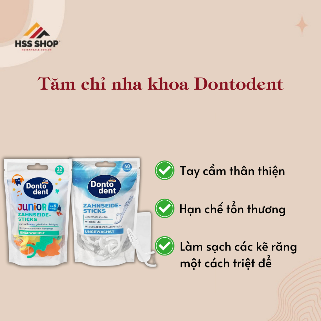 Tăm chỉ nha khoa Dontodent