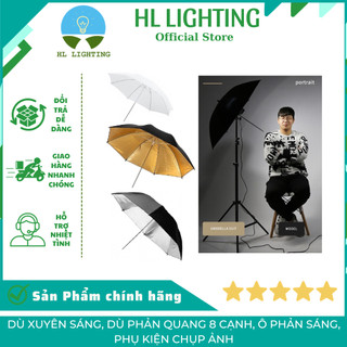 Dù Xuyên Sáng, Dù Phản Quang 8 Cạnh, Ô Phản Sáng, Phụ Kiện Chụp Ảnh HL Lighting - Chất Lượng Cao, Giá Rẻ