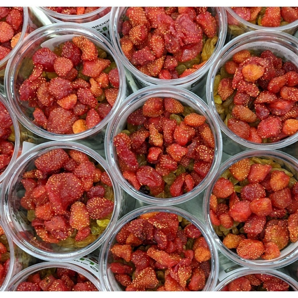 Dâu tây sấy dẻo không đường, dâu tây dẻo sấy lạnh, đẹp da, chống lão hoá, giảm cân