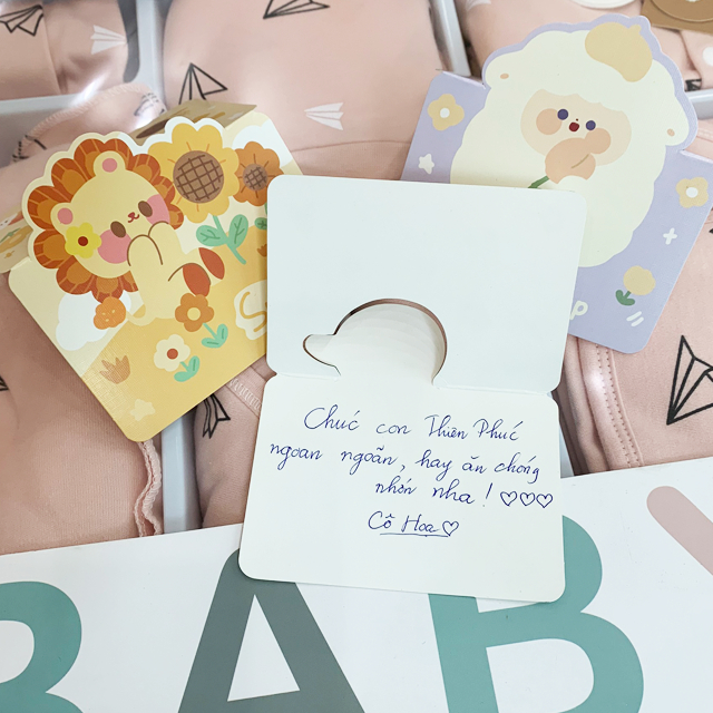Set đồ sơ sinh quà tặng cho bé cotton có hộp sang chảnh bé trai bé gái