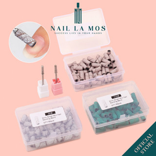 Hộp 50 đầu mài giấy nhám mini 3.0 - Đầu lắp nhám mini 3mm mài sần, mài mịn móng nail