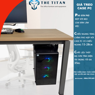 Giá Treo Thùng PC Gắn Bàn, Kệ Treo CPU Gắn bàn Mới Nhất ,Giá treo Case máy tính (Có Thể Điều Chỉnh Độ Rộng)