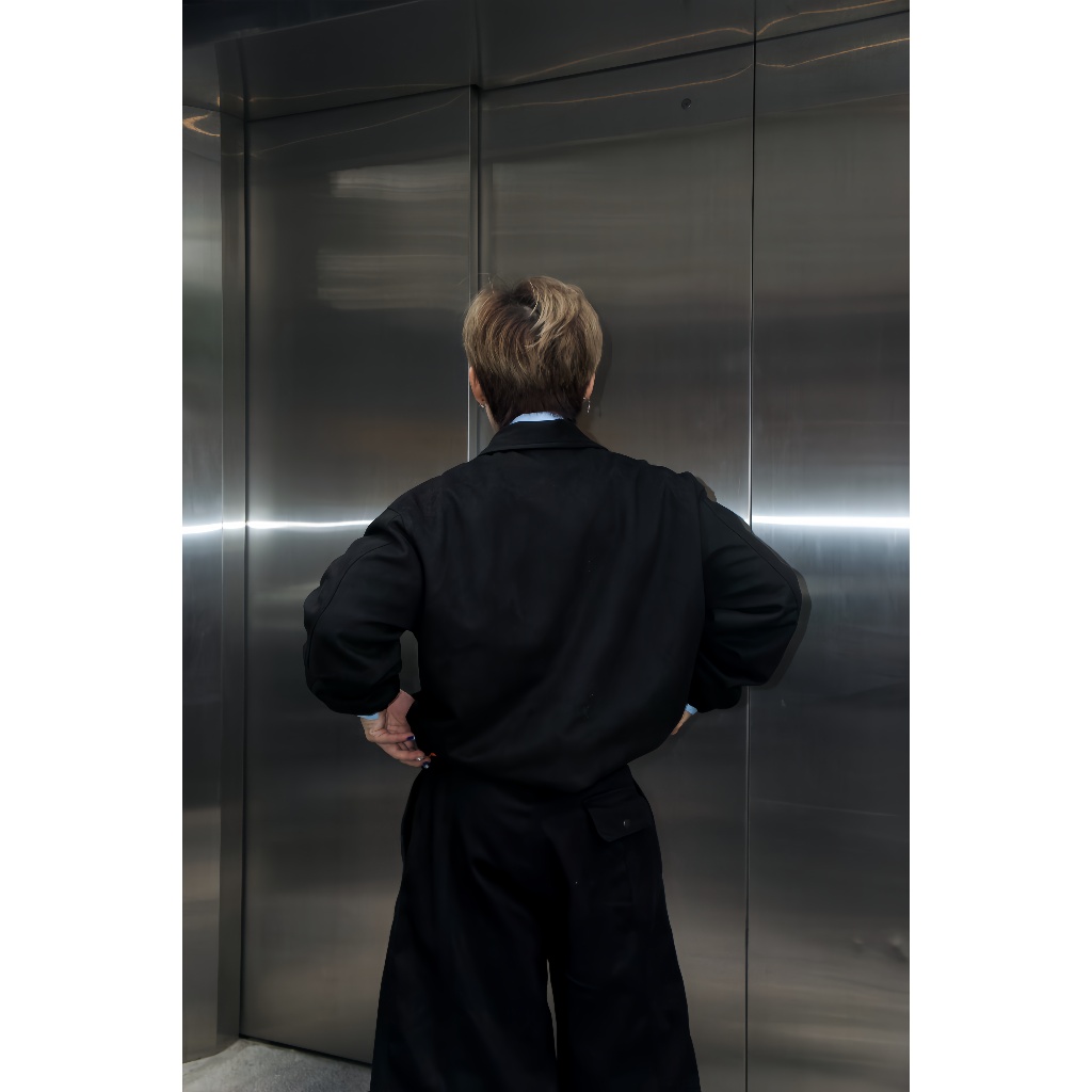 Áo khoác nam dài tay da lộn cao cấp AUTOMAN a138