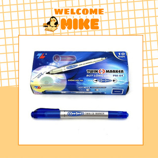 Bút lông dầu thiên long 2 đầu nét nhỏ pm 04 - mike store
