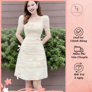Váy thiết kế dự tiệc tôn dáng, tôn da cao cấp, Đầm nữ dự tiệc sang trọng