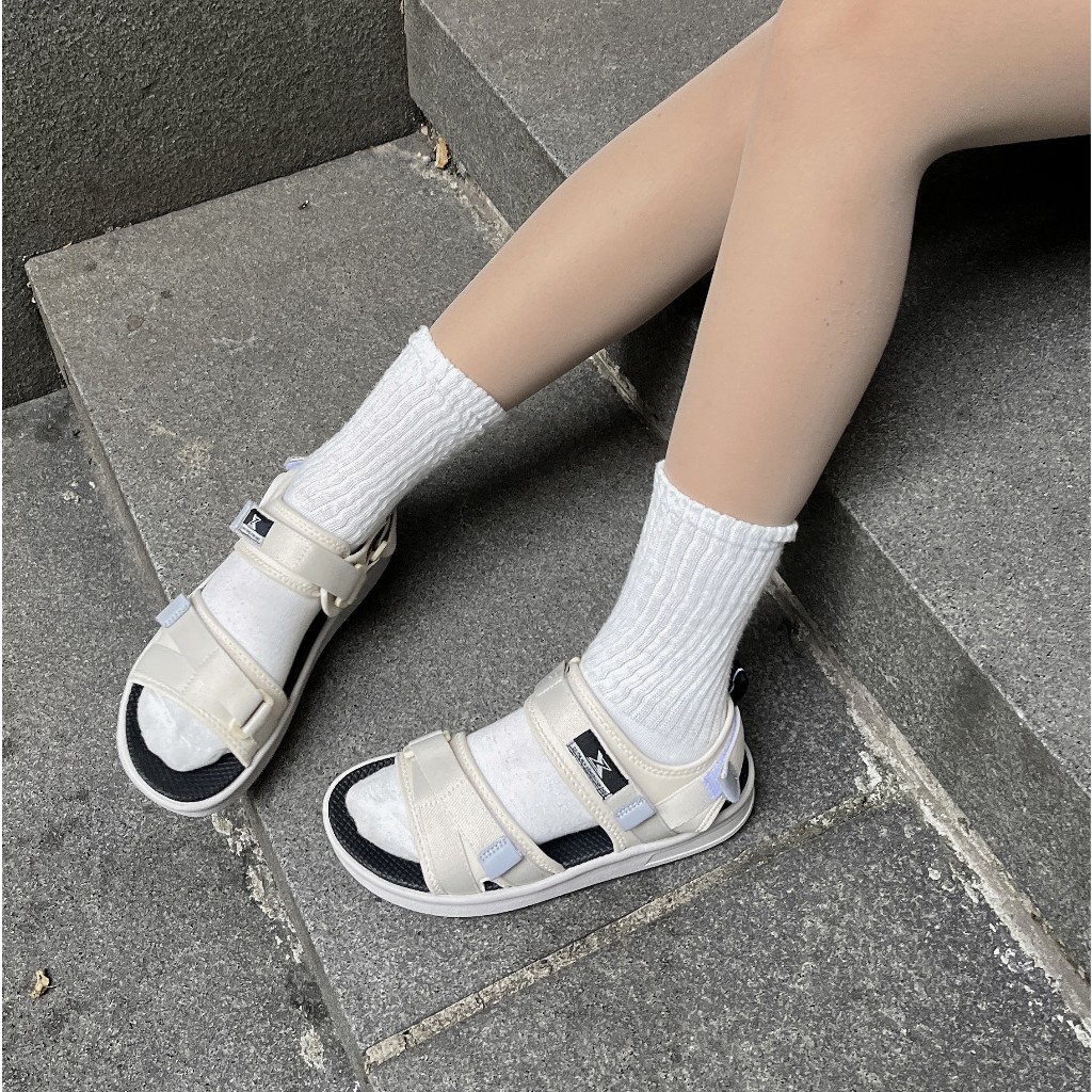 Giày Sandal nam nữ ZX 2831 Meta quai ngang đế bằng Streetwear