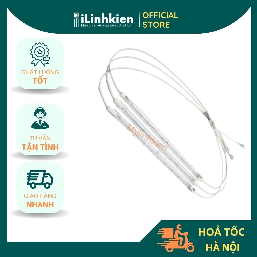 Bóng halogen bếp hồng ngoại 900W 220V dài 20cm loại tốt.