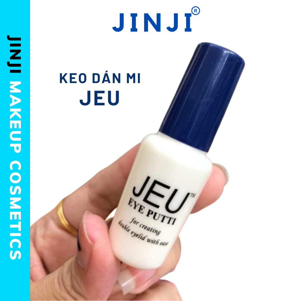 Keo dán mi Jeu Eyepvtti siêu dính trắng trong không lộ chuyên dùng cho makeup JINJI