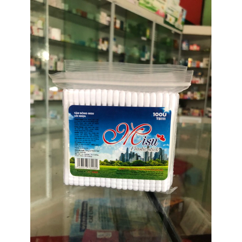 ✅Tăm bông Misu chất lượng đứng đầu -Tăm trẻ em lõi giấy 200 que