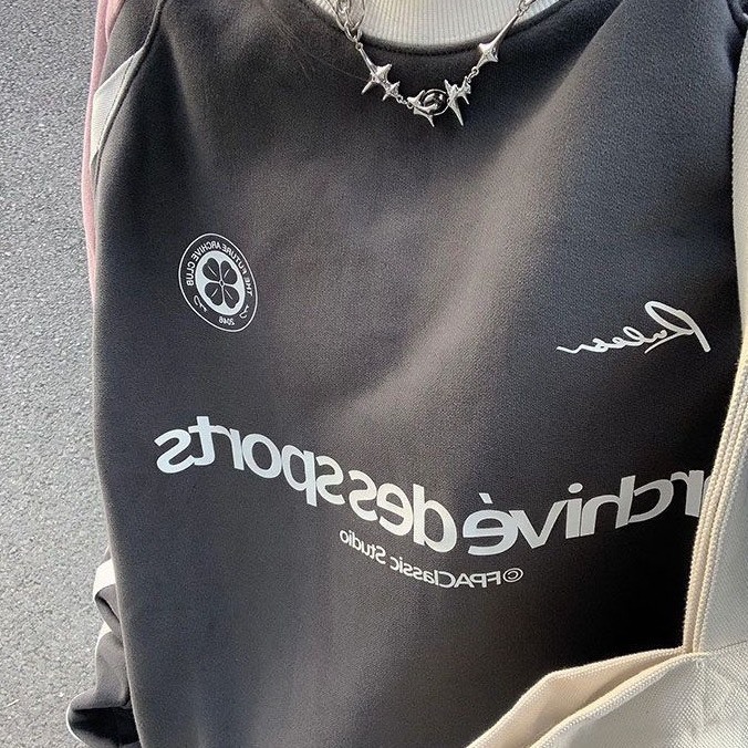 Áo nỉ sweater 2 màu siêu xinh,áo nỉ xám chì phối hồng siêu HOT chất liệu bông trần dầy dặn T37