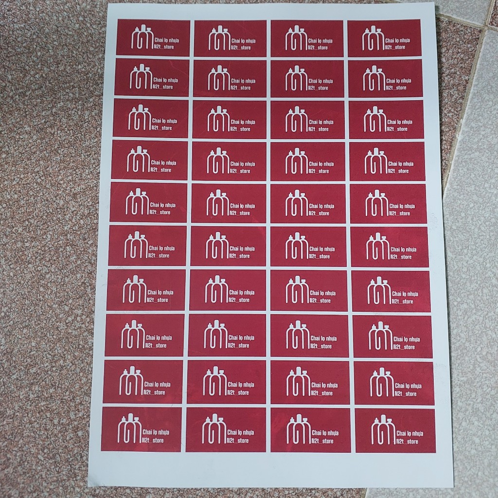 Tem Nhãn Dán Vỏ Chai